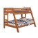 Wrangle Hill Twin over Full Bunk Bed with Built-in Ladder Amber Wash