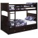 Jasper Twin over Twin Bunk Bed with Ladder Cappuccino