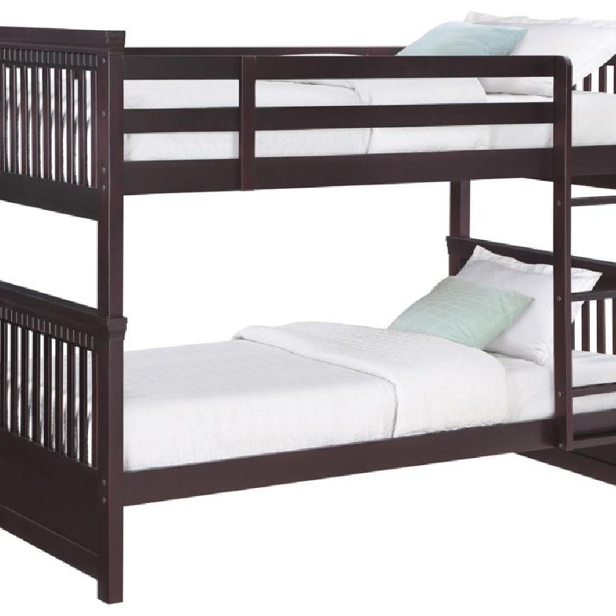 Miles Twin over Twin Bunk Bed Cappuccino