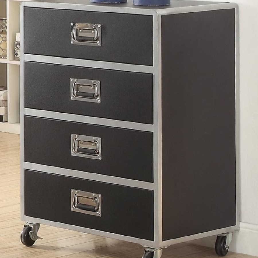 LeClair 4-drawer Chest Black