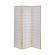3-panel Folding Screen Natural and White