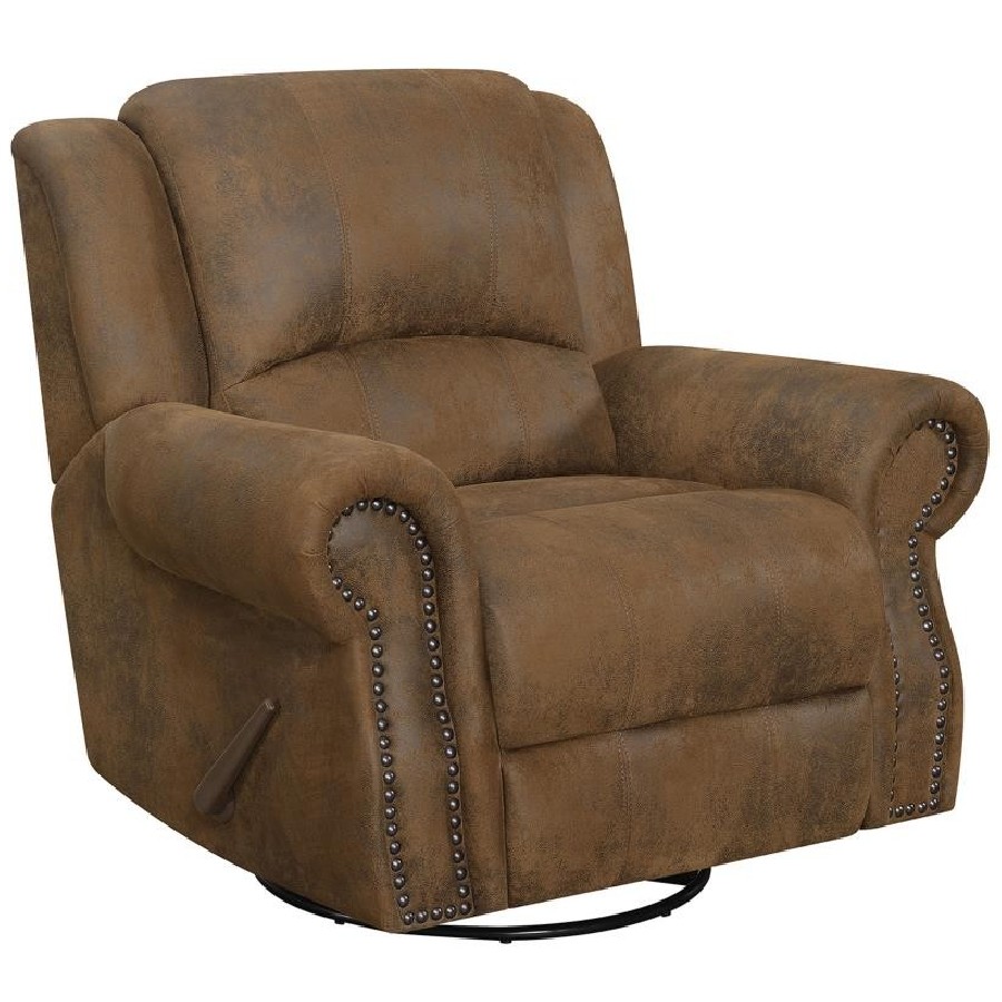 Sir Rawlinson Swivel Rocker Recliner Buckskin Brown