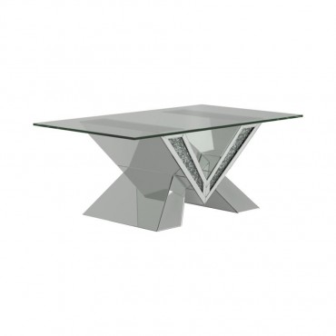 Taffeta Glass Top Mirrored...