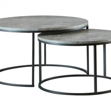 Lainey 2-piece Round Faux...