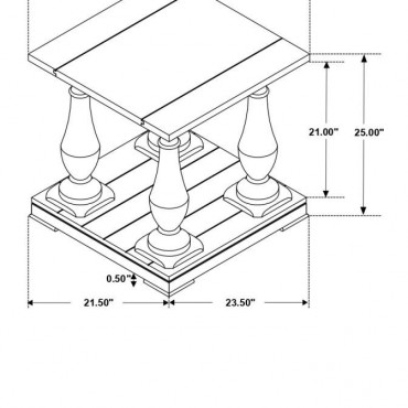 Walden Rectangular Wood... 2