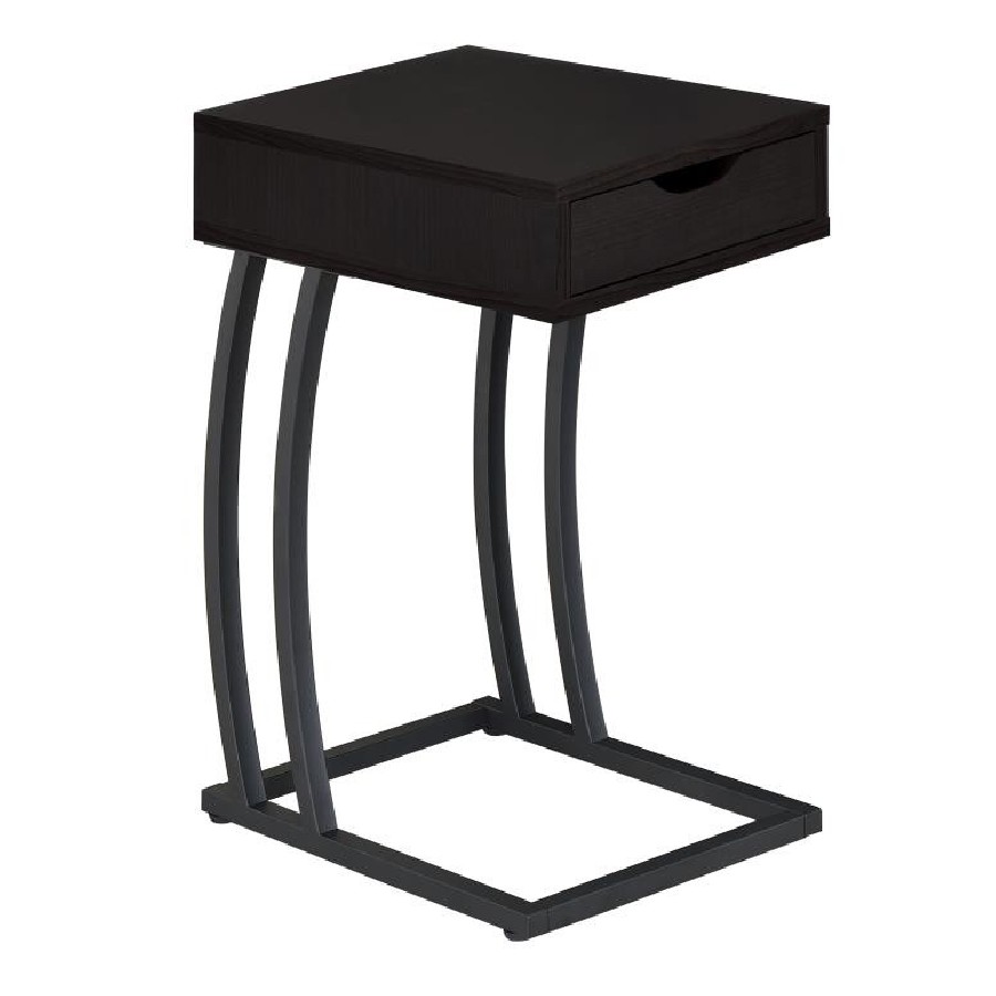 Accent Table with Power Outlet Cappuccino