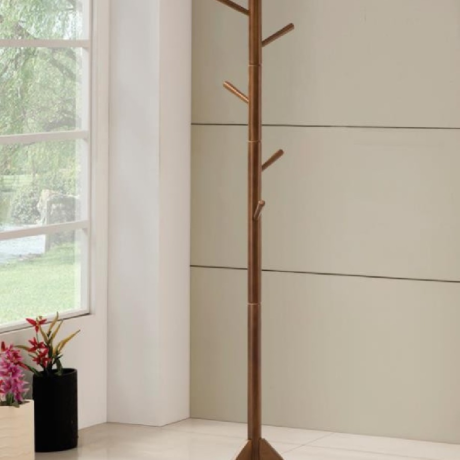 Coat Rack with 6 Hooks Walnut