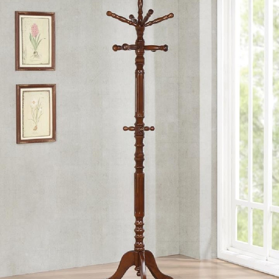 Coat Rack with 11 Hooks Tobacco