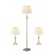 3-piece Slender Lamp Set Brushed Nickel