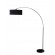 Drum Shade Floor Lamp Black and Chrome