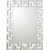 Interlocking Greek Frameless Wall Mirror Silver