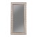 Rectangular Floor Mirror Silver Sparkle