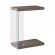 Accent Table Weathered Grey and Clear