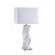 Geometric Ceramic Base Table Lamp White