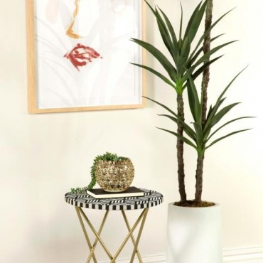 Xenia Round Bone Inlay...