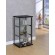 3-shelf Glass Curio Cabinet Black and Clear
