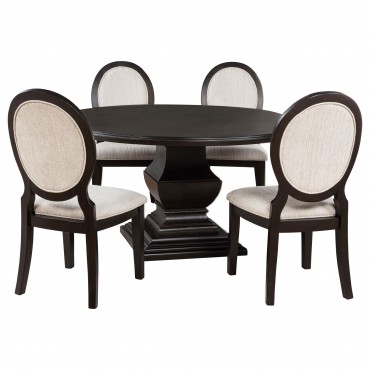 Twyla 5-piece Round Wood... 2