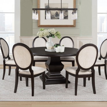 Twyla 7-piece Round Wood...