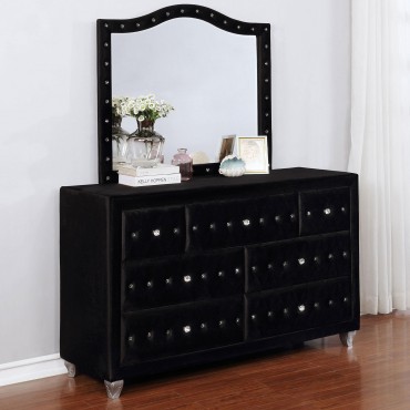 Deanna 7-drawer Upholstered... 2
