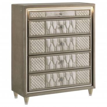 Lorient 5-drawer LED Chest...