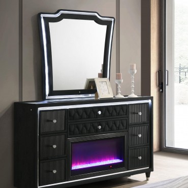 Lorient 8-drawer LED Flame... 2
