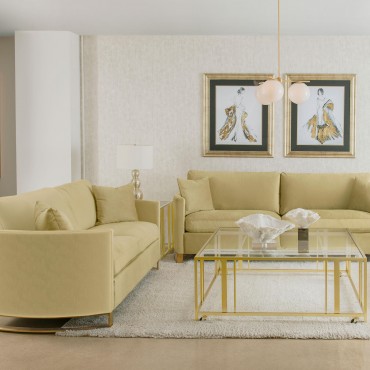 Corliss 2-piece Velvet...