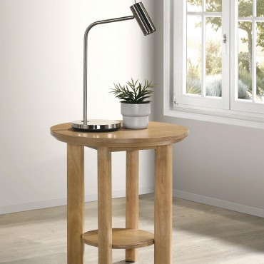 Ottowa Round Wood Side End... 2