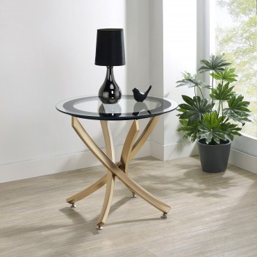 Brooke Round Glass Top Side... 2