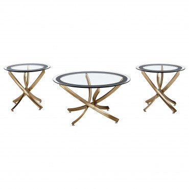 Brooke 3-piece Round Coffee...