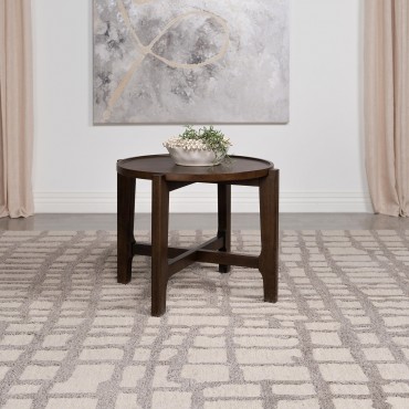 Cota Round Solid Wood End... 2