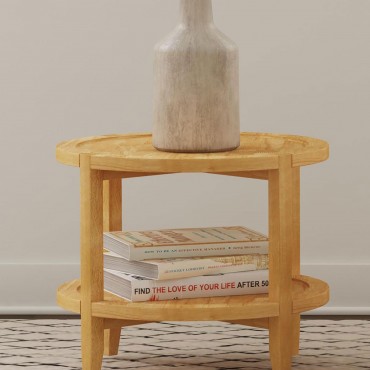 Camillo Round Solid Wood... 2