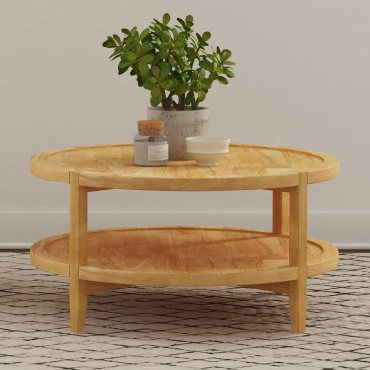 Camillo Round Solid Wood... 2