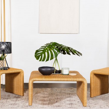 Cahya 3-piece Rattan Coffee...