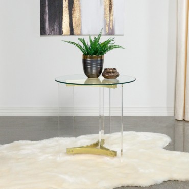 Janessa Round Glass Top... 2