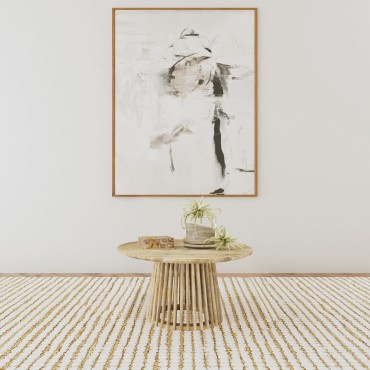 Touhy Round Solid Wood... 2