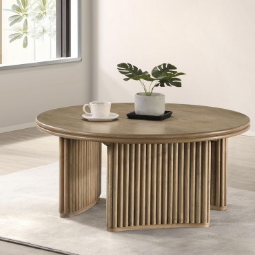 Adina 36-inch Round Wood... 2