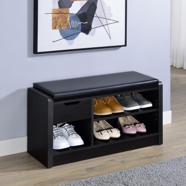 Arrington Storage Bench Black 2
