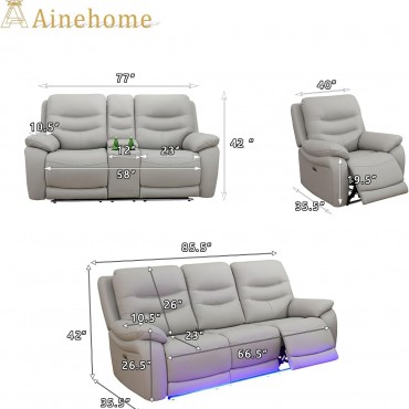 GN4643-3PC Reclining Set 2