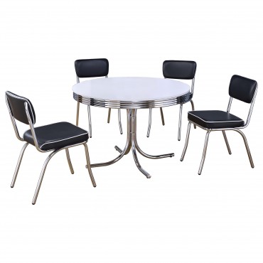 Retro 5-piece Round Dining... 2