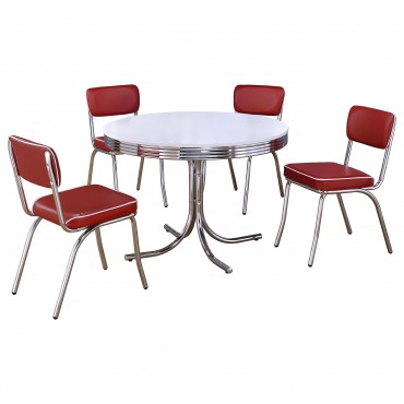 Retro 5-piece Round Dining... 2
