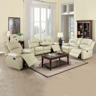 GS2892--3PC Beige Reclining...