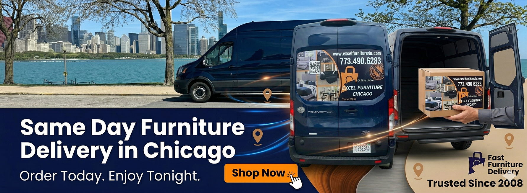 Same day furniture delivery in Chicago &ndash; fast delivery sofas and home furniture Excel Furniture 4U